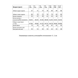 Костюм трикотажный с воротником и манжетами